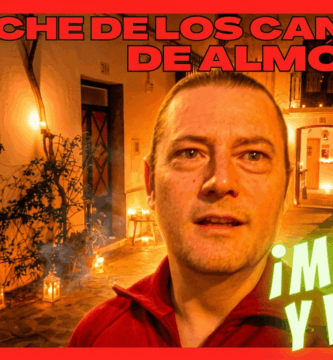 La noche de los candiles de Almócita fuego y velas