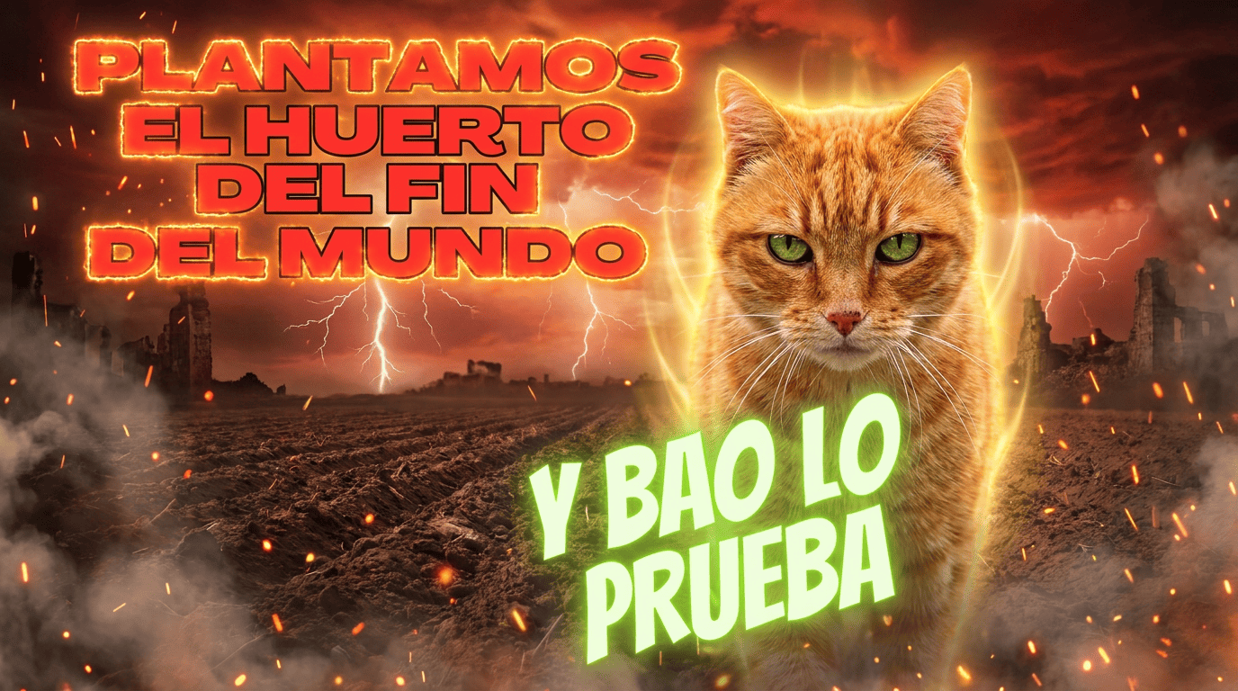 PLANTAMOS EL HUERTO DEL FIN DEL MUNDO CON BAO y vamos al vivero