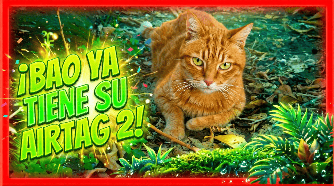 Gato con AirTag 2 Bao ya tiene su AirTag 2 (1)